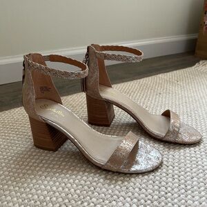 Seychelles Women's Tan Block Heel Sandals